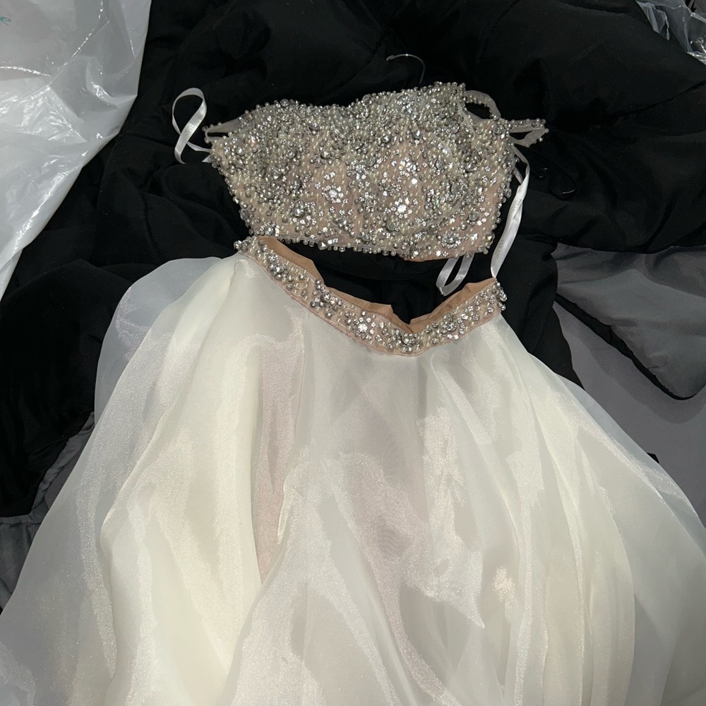 2 piece prom dress